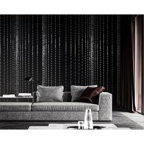 Beibehang Modern minimalist abstract bead curtain PVC wallpaper living room bedroom TV background wall KTV bar red 3d wallpaper