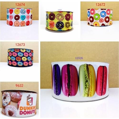 Free shipping 50 yard per size cartoon ribbon printed grosgrain ribbon 9632
