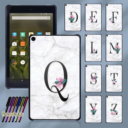 Tablet Case for Amazon Fire 7 5th/7th/9th Gen /HD 8 /HD 10/ Fire HD 8/Plus 10th Gen 2020 Tablet Hard Back Shell + Stylus