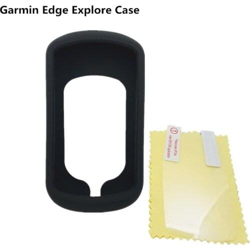 Generic Bike Gel Skin Case & Screen Protector Cover for Garmin Edge Explore GPS Computer Quality Black Case for garmin explore