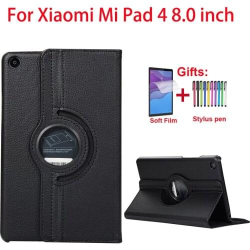 360 Degree Rotation Tablet Cover For Xiaomi Mi Pad 4 8.0 inch MiPad 4 Case Flip Stand PU Case For Xiaomi MiPad 4 360 Stand Funda
