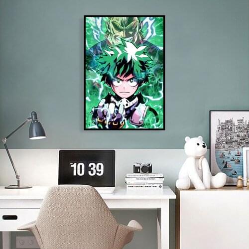 My Hero Academia Picture Decoration Mural Color Anime Poster Canvas Painting and Kids Room Wall Art Prints for Modern Home Decor