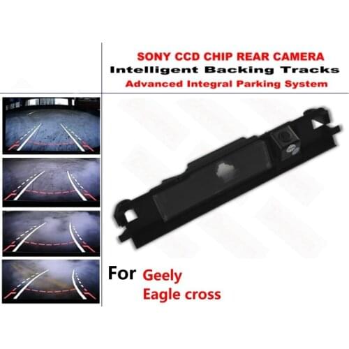 For Geely Eagle Geely cross CCD Intelligent Dynamic Tracks Rear View Reverse Backup Trajectory Camera Night Vision