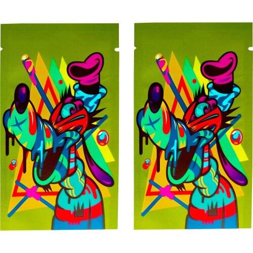 Eco-friendly Storage Bags Vacuum Heat Sealing Open Top Pouches Custom Printed Aluminum Foil Mylar Organizer Bags With Tear Notch