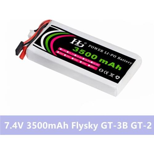 Flysky GT-3B GT-2 RC Transmitter Remote Controller GT3B GT2 battery 7.4v 3500Mah 8C 2S li-po Battery