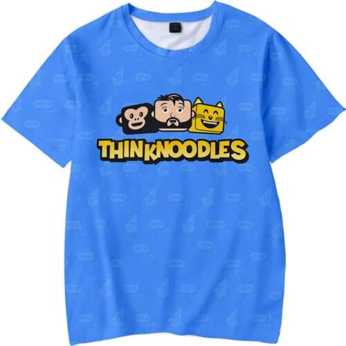 Thinknoodles 3D Print Spring Summer Preppy Men/Women Street Clothes T-shirt Streetwear Kawaii Streetwear style Tshirt