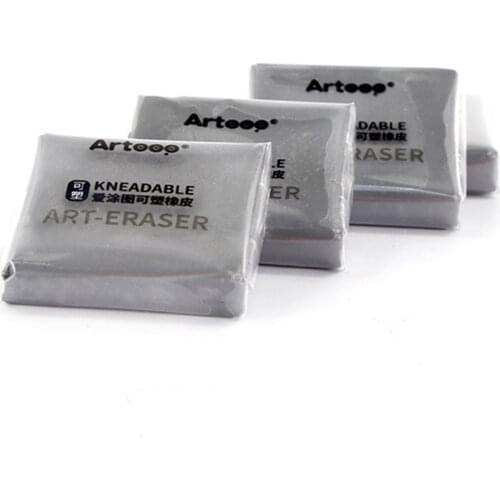 Kneadable Art eraser Plastic Drawing Eraser Soft Plasticine Sketch Painting Use Soft High Light Eraser Art Supplies Stationery