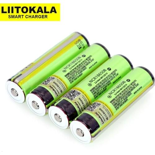 Liitokala 18650 3.7V 3400mah NCR18650B for rechargeable Lthium Battery protection board Suitable flashlight battery