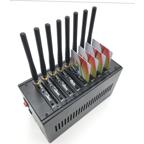 YX 8 Port 2G Multi SIM Slot Best Low Price High Quality SMS Send Receive Support AT Command IMEI Modify GSM Modem Gateway