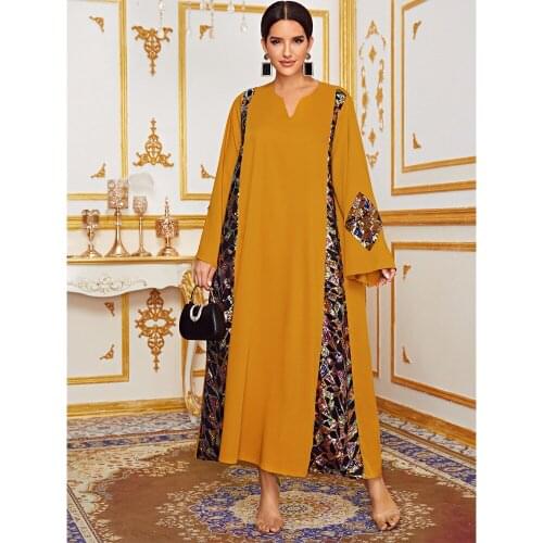 Eid Dubai Turkey Fashion Printing Muslim Abayas Islam Dress Womens Vestidos Robe Longue Vetement Femme Musulman De Mode Y1215