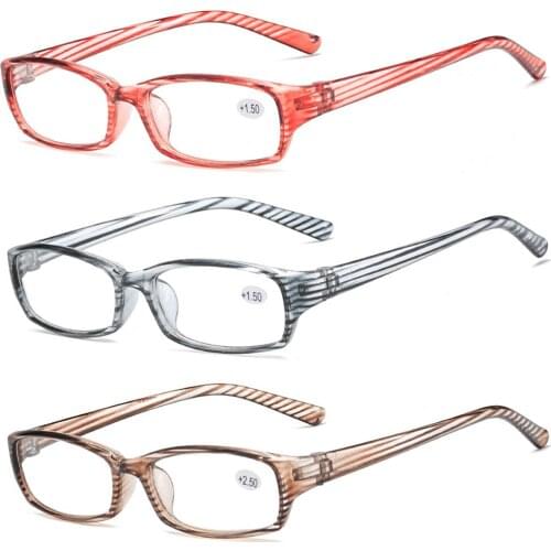 Fashion Wood Grain Reading Glasses Urltra-Light Eye Protection Men Women Stripe Elegant Comfortable Eyeglasses