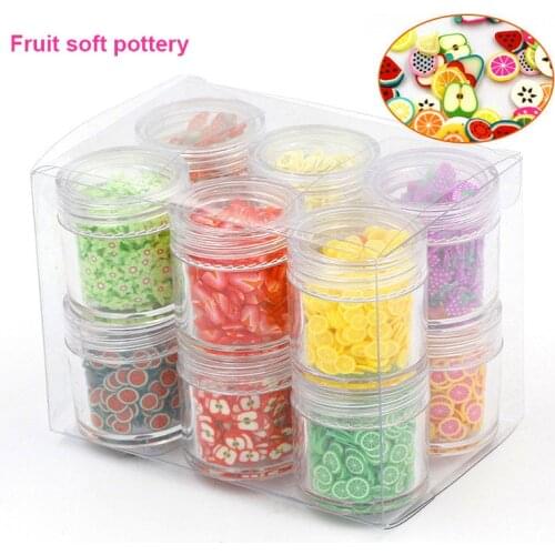 12 Color Slime Clay DIY Soft Pottery Sequins Filler For Clear/Fluffy Slime Supplies Simulation Pearl Unicorn Slime Accessories