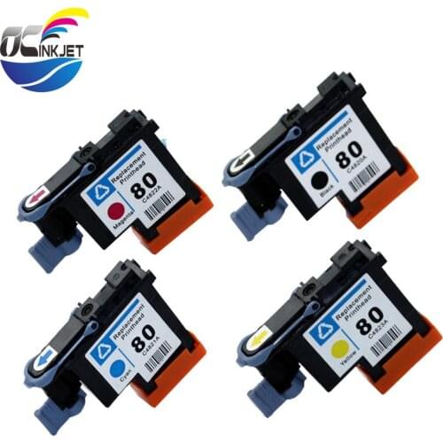 Original Refurbished Printer Head For HP 80 C4820A C4821A C4822A C4823A Printhead For HP Designjet 1000 1050 1055 Printer