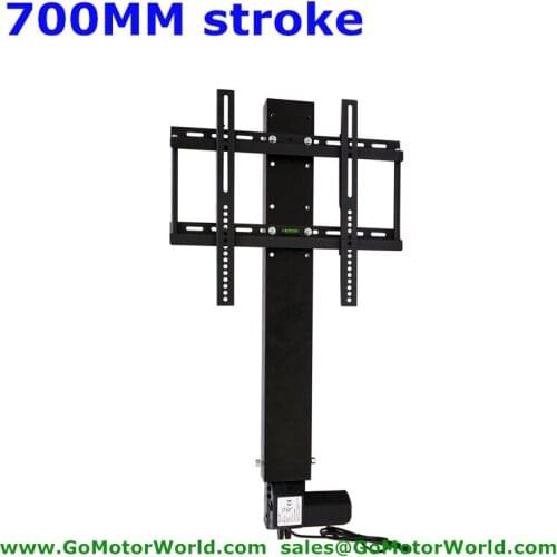 TV lift lifter motor TV lift stands system 700mm 28 inch stroke 110-240V AC input with remote and controller and mounting parts