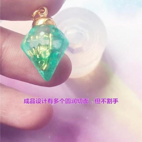 Transparent Silicone Mould Dried Flower Resin Decorative Craft DIY 3D cut diamond shpe Type epoxy resin molds for jewelry