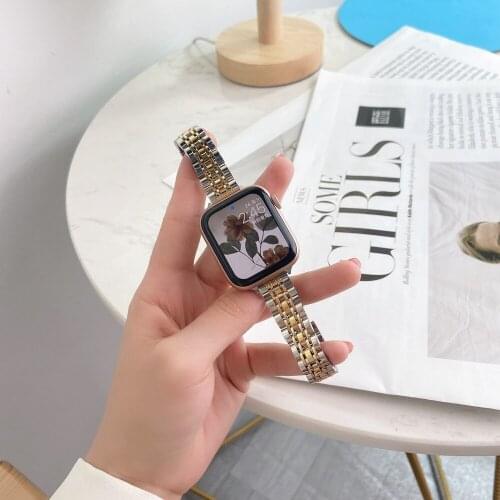 Superior Metal Loop Strap for Apple Watch 38/42mm 40/44mm Wristband Correa for iWatch Band Serires 6 se 5 4 3 2 1 Replacement