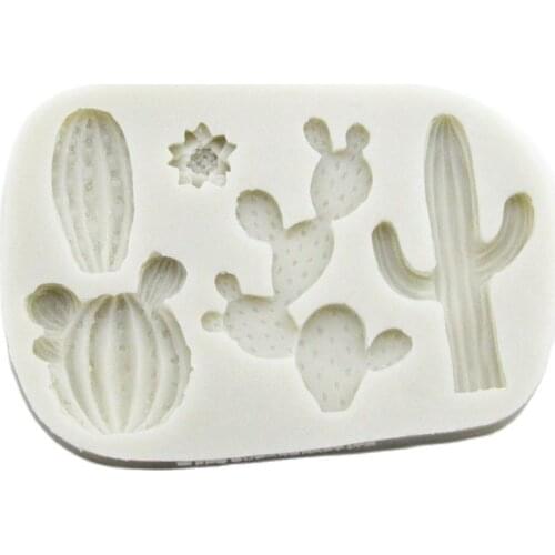 DIY Sugar Craft Cake Vintage Petal Cactus Cake Silicone Mold Fondant Mold Cake Decorating Tools Gum Paste Mold m157