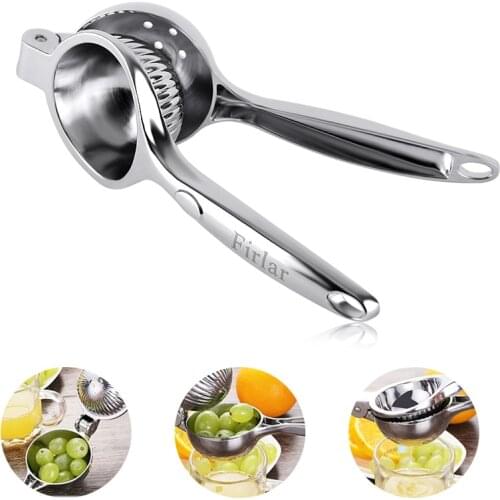 Firlar Lemon Squeezer Stainless Steel Manual Citrus Lime Juicer Anti-corrosive Hand Press Fruit Juice T0.2