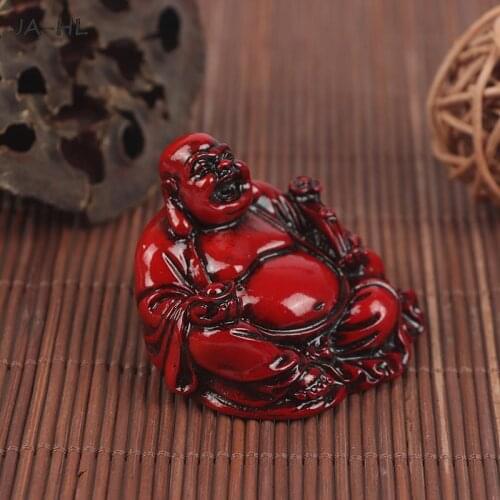 Maitreya Buddha Sculpture Craft Fengshui Statue Decoration Desktop Decor Resin Laughing Buddha Figurine Ornament