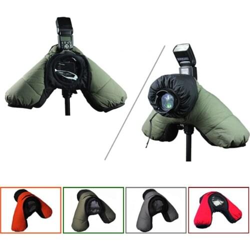 Roadfisher Thick Warm Coldproof Waterproof Winter Camera Paded Protect Bag Insert Case Cover Pouch For Canon Nikon Sony DSLR SLR