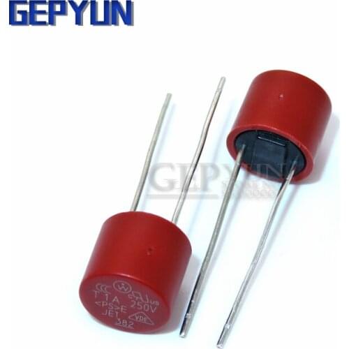 10PCS Cylindrical Fuses T0.5A 500mA 1A 1.6A 2A 2.5A 3.15A 4A 6.3A 250V Slow Fuse 382 LCD TV Power Board Commonly Used 8*8 Gepyun