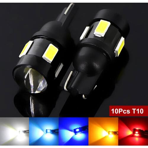 10pcs T10 W5W Led Bulb 168 194 Car Interior Bulb Reading Light For Renault Duster Megane 2 Subaru Forester Legacy Kia KX5 K2 K5