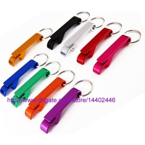 2000pcs/lot) Hot sale high quality ,mixed colors blank cusotm classical metal bottle opener keychain Laser LOGO for free