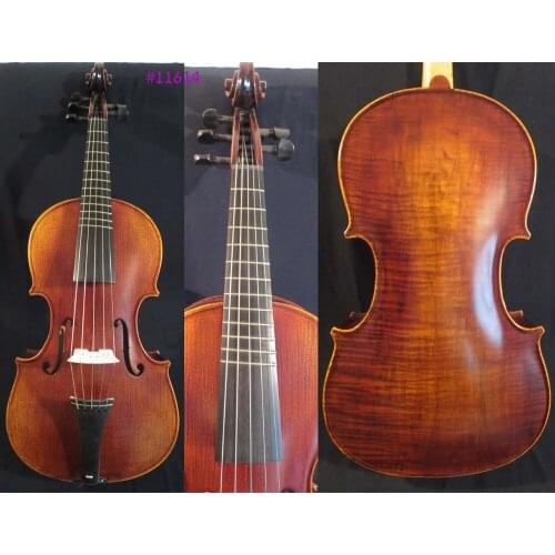 Higher rib 5 string viola 18" sideling frets viola,big resonant sound #11614