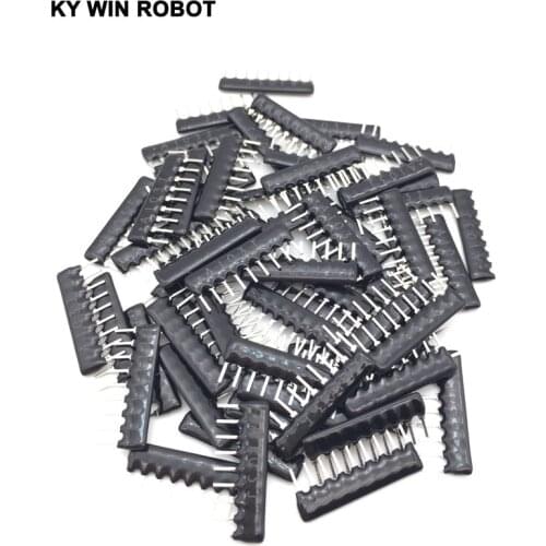 50PCS DIP exclusion 9Pin A103J Resistor Network Array A09-103 10K ohm A103 2.54MM Pin SIP-9