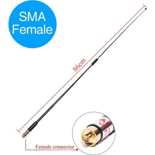 AL-800 Telescopic Dual Band 144/430MHz SMA-Female Antenna AL800 for WOUXUN KG-UVD1P TYT BAOFENG UV-5R UV-82 UV-9R Walkie Talkie