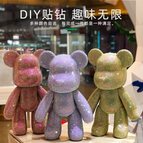 34/23/18cm DIY Diamond Painting Crystal Bear 5D Mosaic Embroidery Rhinestone Full Drill Cross Stitch Handmade Gift For Girls Kid