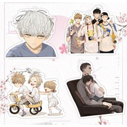 Anime 19 Days Keychain Cute Keyrings Youth Key Holder Cartoon Figure Old Xian Hetian Jian Yi Pendent Key Ring Jewelry