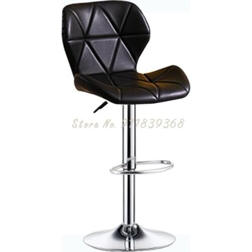 Bar Chair Light Luxury Modern Simple Lift Front Desk Cashier Nordic Bar Chair Home High Foot Office Back Stool