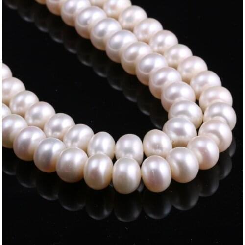 All Sides Light White Beads Natural Freshwater Pearl Beads Loose Beads for Necklace Bracelet Accessories Jewelry Making DIY