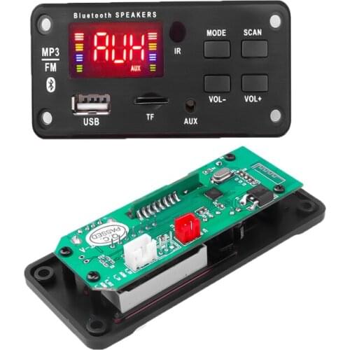 Bluetooth 5.0 Audio MP3 WMA Decoder Board With Handsfree Call Voice Record USB TF FM Radio Module For Speaker MP3 Player Car Kit