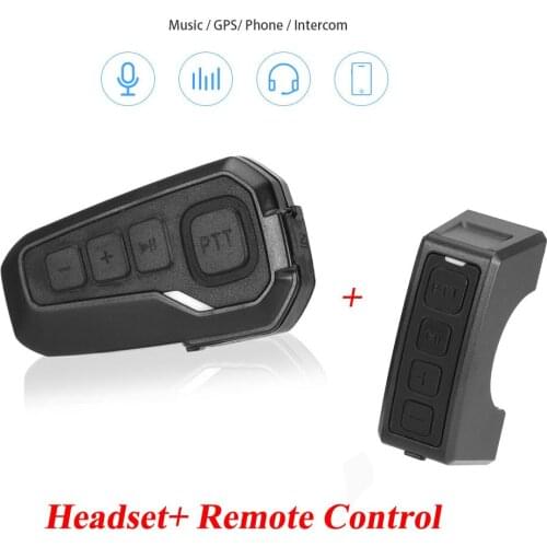 Motorcycle Bluetooth Helmet Headset Riders Talking Intercomunicador Casco Auricular Earphone with Handle Remote Control