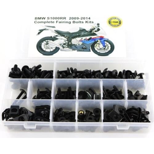 Fit For BMW S1000RR 2009 2010 2011 2012 2013 2014 Motorcycle Cowling Complete Fairing Bolts Kit Steel Fairing Clips Speed Nuts