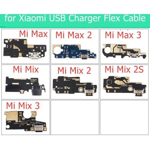 For Xiaomi Mi Max 2 3/ Mi Mix 2 3 2S USB Charger Connector Flex Cable USB Charging Dock PCB Board Flex Cable Repair Parts