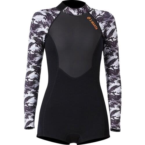 1.5mm Neoprene Shorty Wetsuit Full Body Surf Suit for Women Lady Diving Swimming Surfing Canoeing Kayaking Rafting