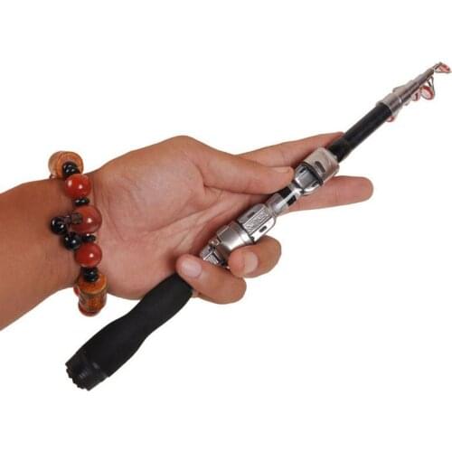 Mini 1.0m-2.3m Portable Telescopic Fishing Rod Spinning Carbon Fish Hand Fishing Tackle Sea Rod Fishing Pole