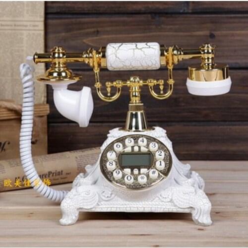 Classic luxury household vintage telephone The main function: Hands-free/backlit blue/ Caller ID