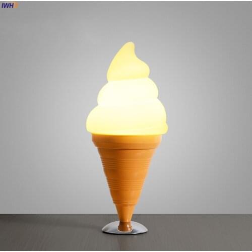 Creative Ice Cream LED Desk Lamp With Swtich Acrylice Modern Table Light For Home Living Room Art Decor Lampara LED Lamp Baseus