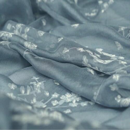 Crepe Chiffon Dress Fabric Silky Digital Print Fabric Breathable Summer Dress Fabric Light Soft DIY Fabric Qualified 1yard
