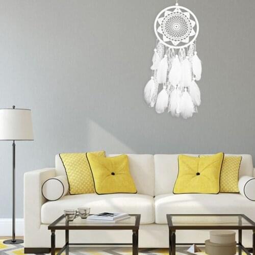 Dream Catcher Feathers Beads Car Home Hanging Decoration Ornament Household Ornament for Girl