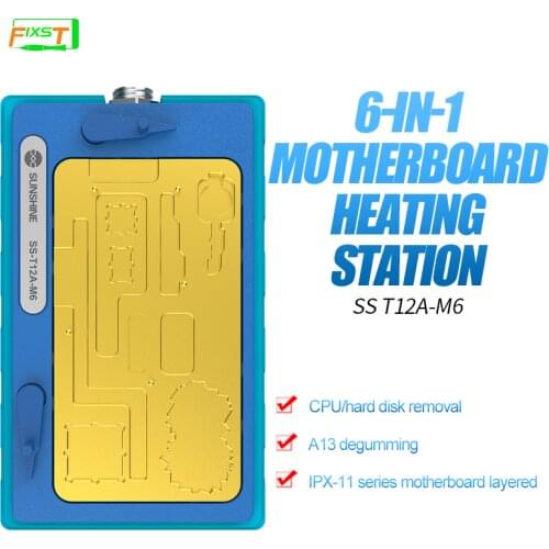 SS T12A-M6 6 In1 Motherboard Layered Heating Station Precise Positioning Constant Temperature For IPX/XS/XS MAX/11/11PRO