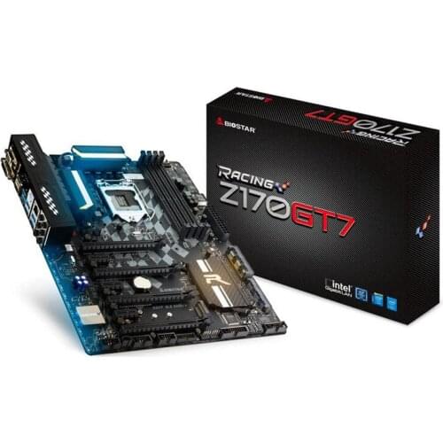 Original for BIOSTAR Z170GT7 Desktop Motherboard Z170 LGA 1151 DDR4 64G SATA Express USB3.0 ATX 100% Fully Test