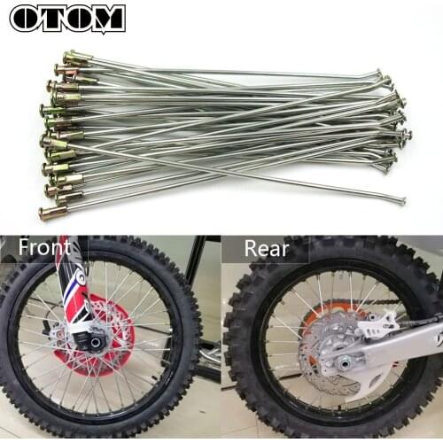 OTOM 36Pcs Motorcycle Front and Rear Normanganese Steel Rim Wheel Spokes With Nipples For Honda CRF 250R 450R CR 125 CR 250