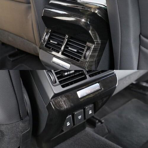 Black Wood Grain ABS Plastic Rear Air Outlet Vent Cover Trim For Range Rover Evoque L551 2020 Car Accessories