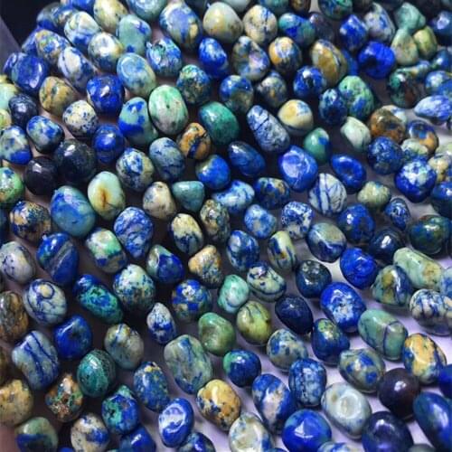 Loose beads blue chrysocolla baroque 9-12mm 14inch for DIY jewelry making FPPJ wholesale beads nature