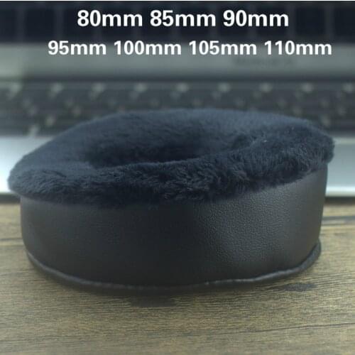 Replacement Bevel Earpads 80 85 90 95 100 105 110MM Long Velvet Ear Pads Cushion Earpads for Sony Akg Razer General Headphone